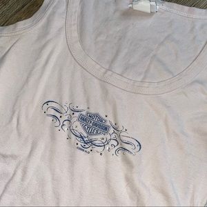 Rhinestone Harley Davidson tank